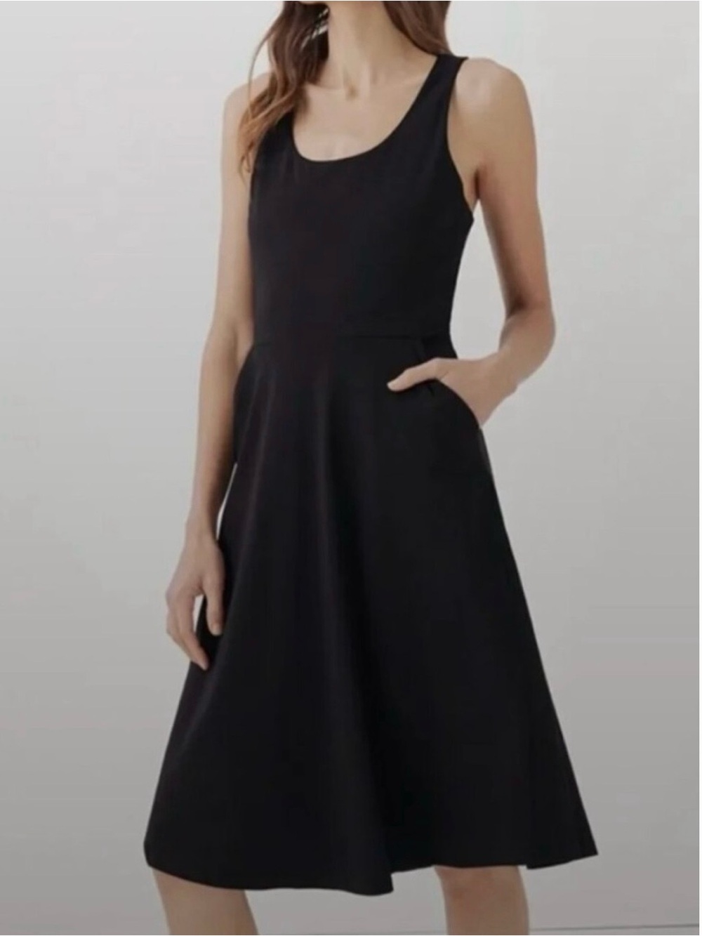Pact Black Midi Dress